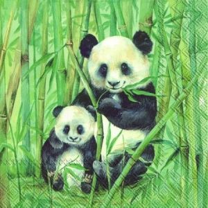 Салфетки с две панди Panda
