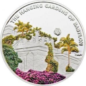 Фина монета " Градините на Семирамида " Palau 2009г.