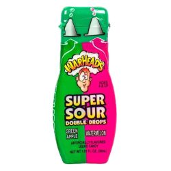 Warheads Super Sour Double Drops Liquid Candy, Диня, 30мл.