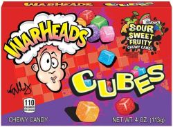 Бонбони Warheads Sour Sweet & Fruity Cubes, 113гр.