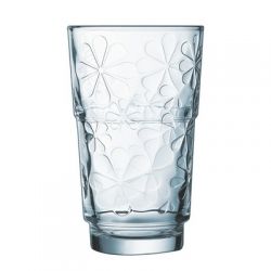 Комплект чаши за вода Luminarc Funny Flowers, 270 мл, Стъкло, 6 броя