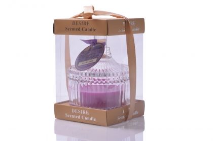 Ароматна свещ с парфюм в стъкленица, Stars Home Lavender Spirit, 9 х 14 см