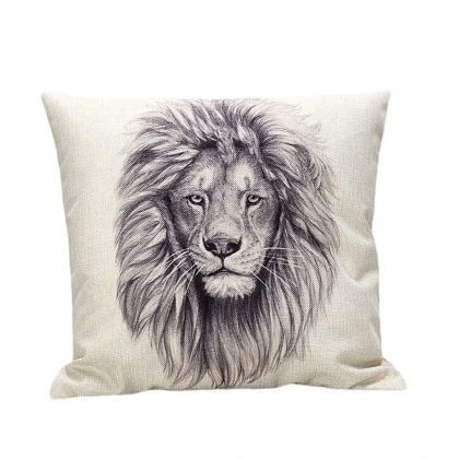 Декоративна възглавница Mr Lockwood Lion King, 45 Х 45 см, Памук