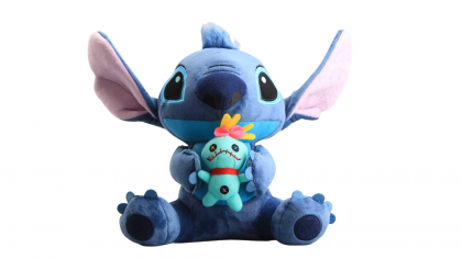 Плюшена играчка Lilo and Stitch - Stich with Scrump, 19 Х 28 см