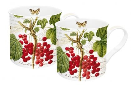 Комплект чаши за чай R2S Botanical, Порцелан, 300 мл, 2 броя