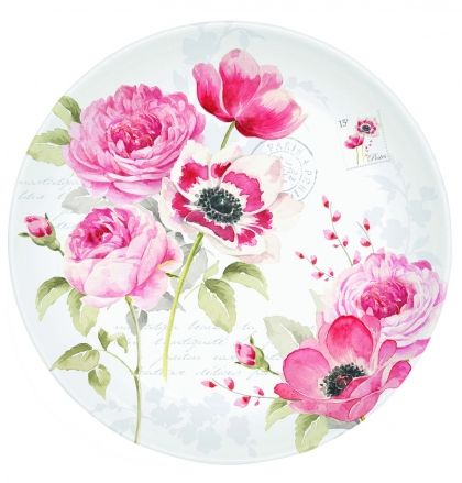 Десертна чиния R2S Flower Dreams, Порцелан, 19 см