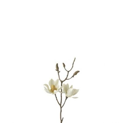 Декоративно цвете Leonardo Primavera Магнолия, Бял, 14 x 10 x 40 см