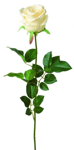 Декоративно цвете IHR Роза, Крема, 58 см