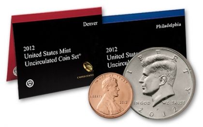 Фини монети " Филаделфия- Денвър " USA 2012г.