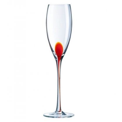 Комплект чаши за вино Luminarc Drip, Червен, 220 мл, Стъкло, 4 броя