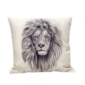 Калъфка за декоративна възглавница Mr Lockwood Lion King, 45 Х 45 см, Памук