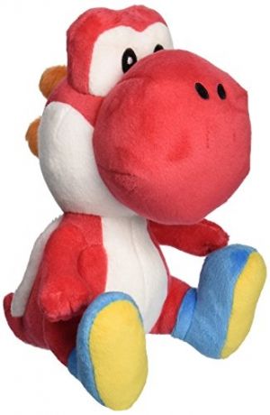 Плюшена играчка Super Mario Yoshi Red, 15 Х 25 см