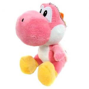 Плюшена играчка Super Mario Yoshi Pink, 15 Х 25 см