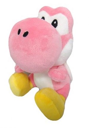 Плюшена играчка Super Mario Yoshi Pink, 15 Х 25 см