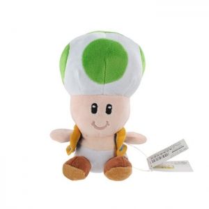 Плюшена играчка Super Mario Mushroom Blue, 10 Х 16 см