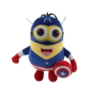 Плюшена играчка Minions Captain America, 16 Х 23 см