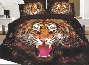 Спален комплект Tiger Rawr, Сатен, Тип спалня, 5D ефект