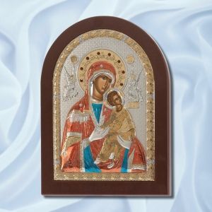 Сребърна икона Света Богородица Страстна