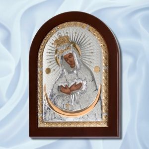 Сребърна икона Света Богородица Остробрамска