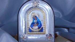 Сребърна икона Света Богородица Остробрамска