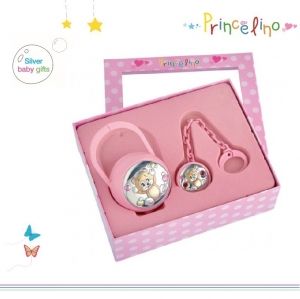 Детски комплект Princelino Bubble Bear, със Сребро 925, 2 части, 16 x 21 см