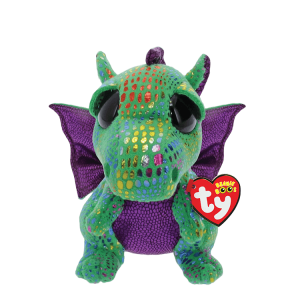 Плюшена играчка TY, драконът Cinder, 24 см