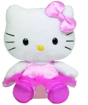 Плюшена играчка TY , Hello Kitty балерина, 15 см