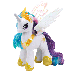 Плюшена играчка TY, My Little Pony - Принцеса Celestia, 18 cm 