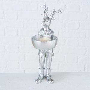 Свещник за чаена свещ с фигура на Елен Stars Home Willys, 8 х 24 см