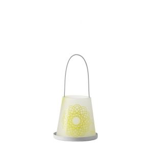 Свещник лампион Leonardo Daylight, Жълт, 11 x 11 x 20 см