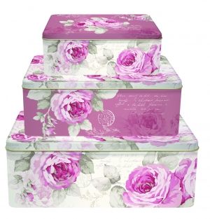 Кутия за съхранение R2S Country Roses, 9 x 18 x 24 см