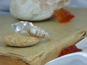 Сребърен пръстен за жена с цирконий