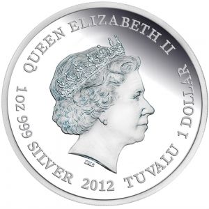 Сребърна монета серия Застрашени и изчезнали “ Тасманийски Скален орел ” Australia 2012г.