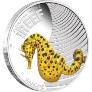 Сребърна монета "Seahorse" Australia, 2010 г.