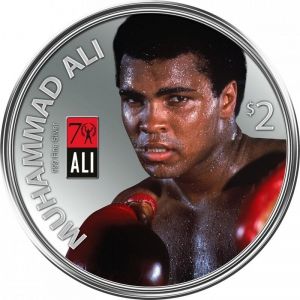 Сребърна монета "Muhammad Ali" Fiji, 2007 г.