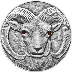 Сребърна монета "Argali Mountain Sheep" Mongolia, 2013 г.