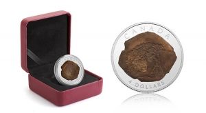 Сребърна монета серия динозаври “ Евоплоцефалус ” Canada 2010г.