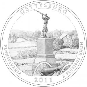 Фини монети " Американски Военен Парк " USA 2011г.