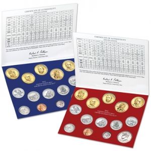 Фини монети " Филаделфия- Денвър " USA 2012г.
