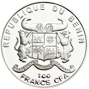 Фина монета " Момина сълза " Benin 2011г.