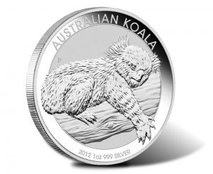 Сребърна монета ” Австралийска Коала ” 2012г.