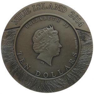 Сребърна монета "Wild Nature Family-African Buffalo" Niue Island, 2013 г.