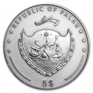 Сребърна монета " Лалугер " Palau 2013г.