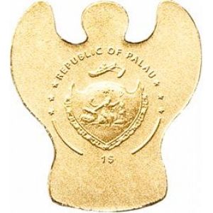 Златна монета "Късметлийско Ангелче" Palau 2011г.