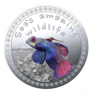 Фина монета серия дивата природа " Риба мандарин " Burundi 2014г.