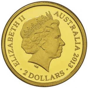 Златна монета " Драконов гущер " Royal Australian Mint 2013г.