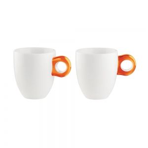 Комплект чаши за чай Guzzini Art&Tea, Оранжев, 250 мл, 2 части