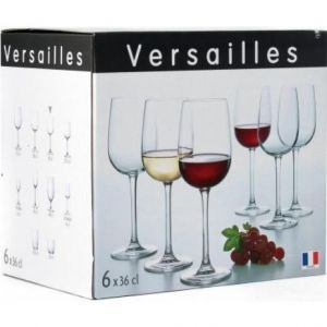 Комплект чаши за вино Luminarc Versailles, 360 мл, Стъкло, 6 броя