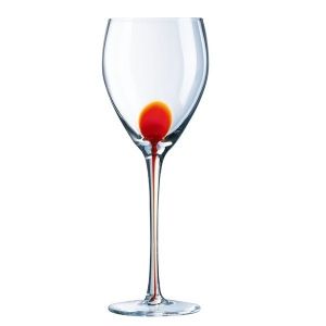 Комплект чаши за вино Luminarc Drip, Червен, 350 мл, Стъкло, 4 броя